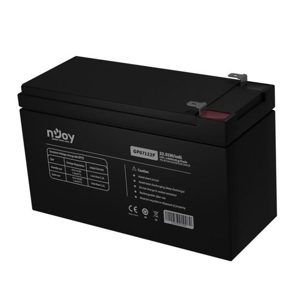 Акумуляторна батарея Njoy GP07122F 12V 7AH (BTVACGUOBTD2FCN01B) AGM 388653 фото