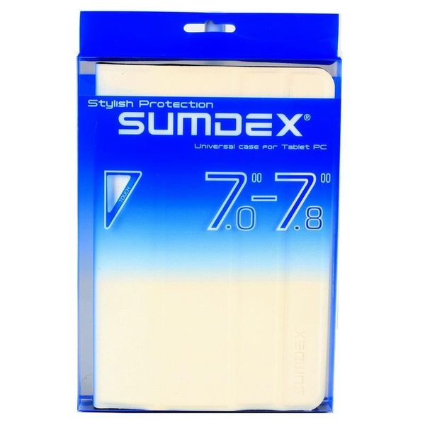 Чохол-книжка Sumdex універсальний 7" White (TCH-704WT) 104510 фото