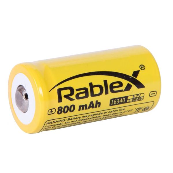 Акумулятор Rablex 16340 (CR 123) 3.7V 800mAh (56319664) 490216 фото