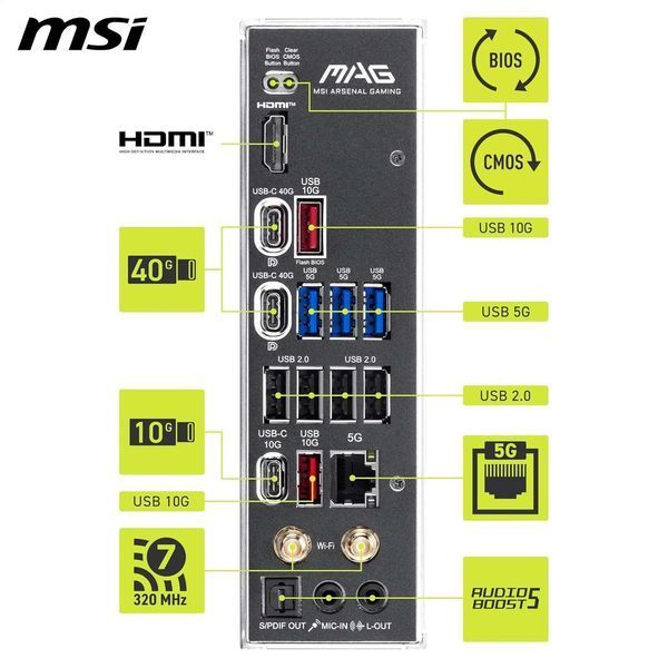 Материнська плата MSI MAG X870E Tomahawk Max WiFi Socket AM5 619351 фото