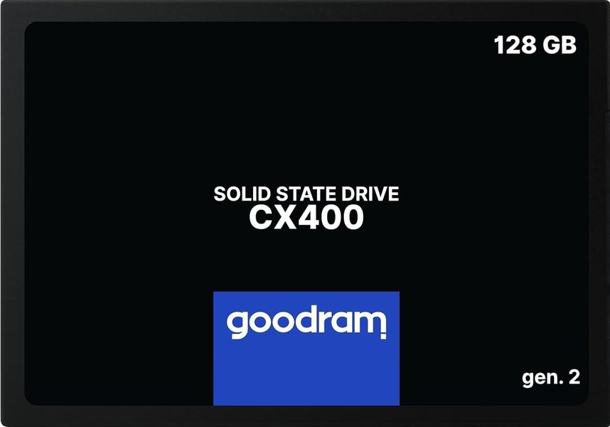 Накопичувач SSD 128GB Goodram CX400 Gen.2 2.5" SATAIII 3D TLC (SSDPR-CX400-128-G2) 328653 фото