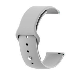 Силіконовий ремінець BeCover для Samsung Galaxy (20mm)/Watch 5/ Watch 4 40/44mm/Watch 4 Classic 42mm/Watch Active/Active 2 40/44mm/Watch 3 41mm/Gear S2/Classic/Gear Sport Gray (706180) 365687 фото