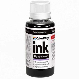 Чорнило ColorWay Canon Pixma G1400/G2400/G3400 (ColorWay-CP490BK01) Black Pigment, 100мл 149155 фото
