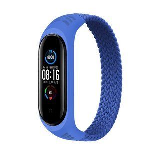 Ремінець BeCover Elastic Nylon Style для Xiaomi Mi Smart Band 5/Mi Smart Band 6 Size M Deep Blue (706149) 364791 фото