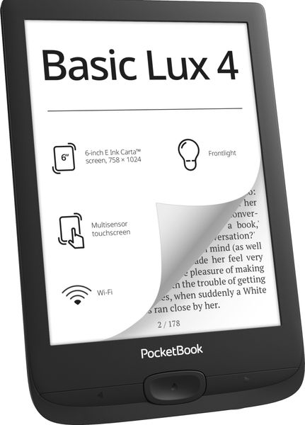 Електронна книга PocketBook 618 Basic Lux 4 Ink Black (PB618-P-CIS) 478867 фото