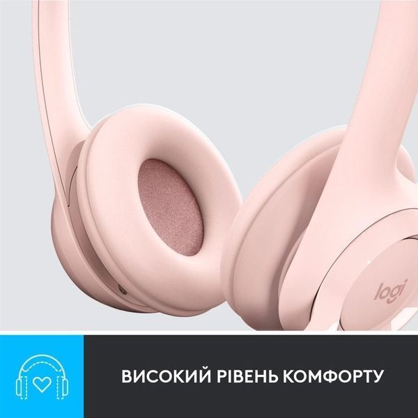 Гарнітура Logitech H390 USB Rose (981-001281) 453735 фото