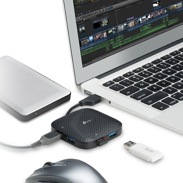 Концентратор USB3.0 TP-Link UH400 Black 4хUSB3.0 152661 фото