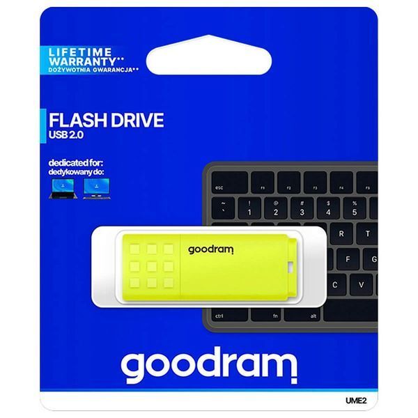 Флеш-накопичувач USB2.0 64GB Goodram UME2 Yellow (UME2-0640Y0R11) 286327 фото
