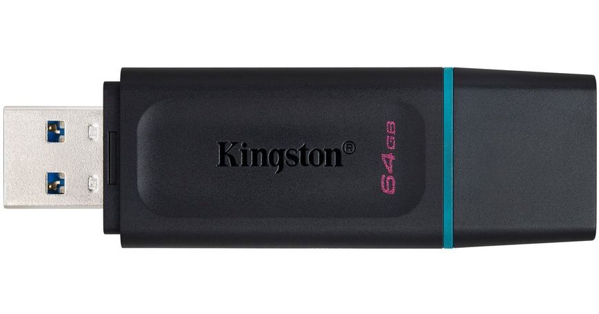 Флеш-накопичувач USB3.2 64GB Kingston DataTraveler Exodia Black/Blue 2 Pieces (DTX/64GB-2P) 465236 фото