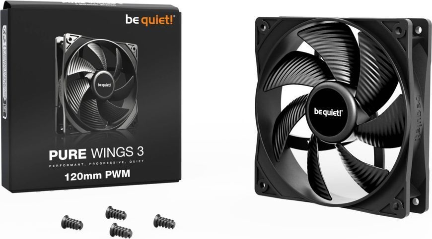 Вентилятор be quiet! Pure Wings 3 120mm PWM Black (BL105) 574678 фото