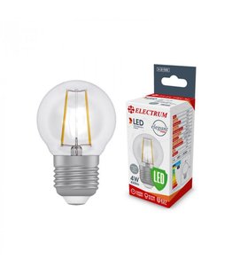 Лампа світлодіодна куля-ретро Electrum Filament 4W E27 4000K (A-LB-1386) 473546 фото