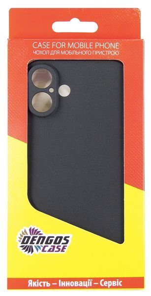 Чохол-накладка Dengos Carbon для Apple iPhone 16 Plus Black (DG-TPU-CRBN-210) 532656 фото