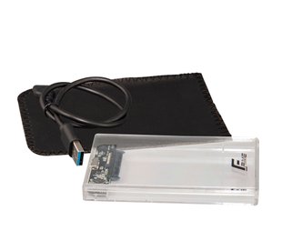 Зовнішня кишеня Frime SATA HDD/SSD 2.5", USB 3.0, Plastic, Clear (FHE80.25U30) 464436 фото