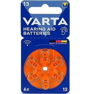 Батарейка Varta 13 PR48 BL 6 шт. (для слухових апаратів) 618062 фото