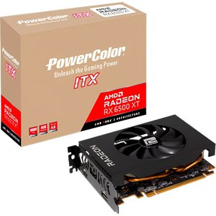 Відеокарта AMD Radeon RX 6500 XT 4GB GDDR6 ITX PowerColor (AXRX 6500 XT 4GBD6-DH) 393721 фото