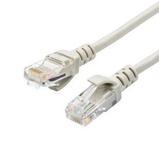 Патч-корд литий, UTP, RJ45, Cat.5e, 2m, сірий 1063 фото