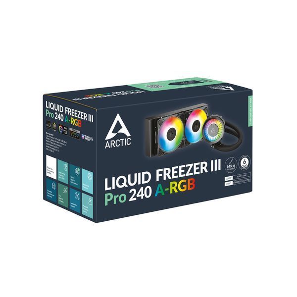 Система водяного охолодження Arctic Liquid Freezer III Pro 240 A-RGB Black (ACFRE00182A) 560022 фото