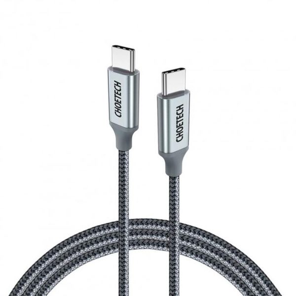 Кабель Choetech USB Type-C - USB Type-C (M/M), 1.8 м, Grey (XCC-1002) 387279 фото