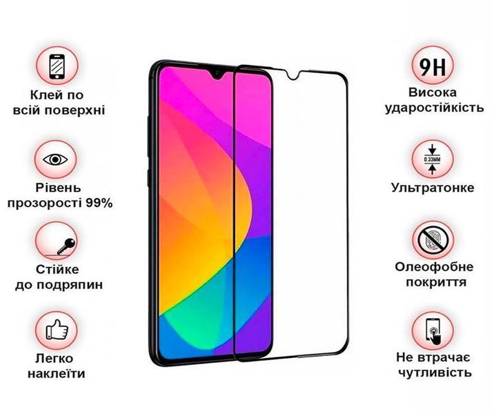 Захисне скло BeCover для Xiaomi Redmi A1 Black (708152) 439529 фото