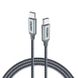 Кабель Choetech USB Type-C - USB Type-C (M/M), 1.8 м, Grey (XCC-1002) 387279 фото 1