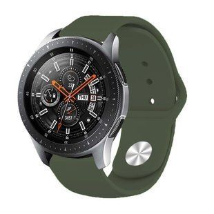 Силіконовий ремінець BeCover для Samsung Galaxy (20mm)/Watch 5/ Watch 4 40/44mm/Watch 4 Classic 42mm/Watch Active/Active 2 40/44mm/Watch 3 41mm/Gear S2/Classic/Gear Sport Khaki (706184) 365692 фото