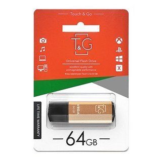 Флеш-накопичувач USB 64GB T&G 121 Vega Series Gold (TG121-64GBGD) 371034 фото