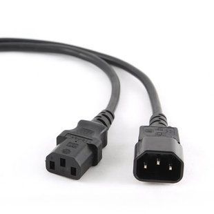 Кабель силовий Cablexpert PC-189-VDE-5M (С13-С14), VDE, чорний, 5м 203378 фото