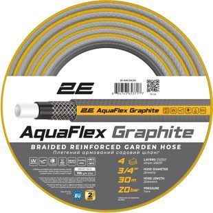 Шланг 2Е AquaFlex Graphite 3/4" 30м (2E-GHC34C30) 552041 фото