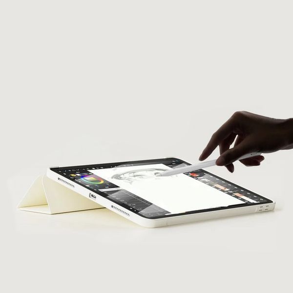 Чохол-книжка BeCover Tri Fold Soft TPU Silicone для Apple iPad Pro Pro 13" M4 2024 Beige (711751) 558415 фото