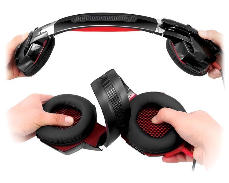 Гарнітура REAL-EL GDX-8000 Black/Red 447679 фото