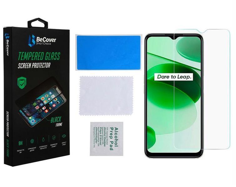 Захисне скло BeCover для Realme C35 Crystal Clear Glass 3D (708129) 439494 фото