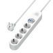 Фільтр живлення ColorWay CW-CHE44PDW 4 розетки, 4USB (Type-C PD20W + 3USB QC3.0) (45W), 2 м, White 606569 фото 9