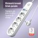Фільтр живлення ColorWay CW-CHE44PDW 4 розетки, 4USB (Type-C PD20W + 3USB QC3.0) (45W), 2 м, White 606569 фото 1