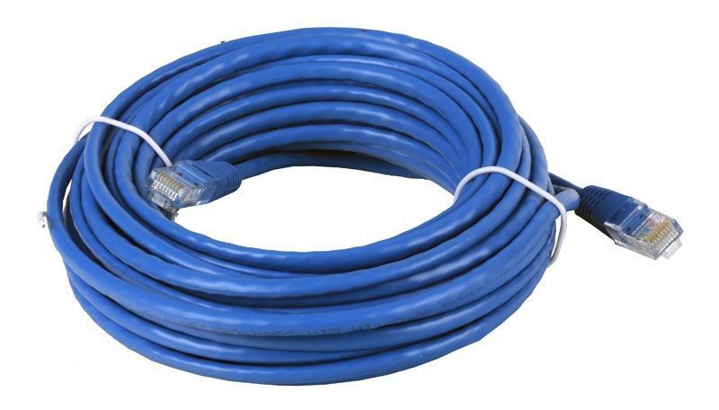 Патч-корд литий, UTP, RJ45, Cat.5e, 10m, синій 28621 фото