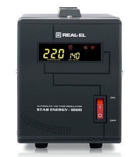 Стабілізатор REAL-EL Stab Energy-1000 Black 453571 фото