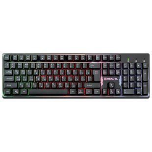 Клавіатура REAL-EL Comfort 7011 Backlit Ukr Black 308613 фото