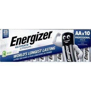 Батарейка Energizer Ultimate Lithium L91 AA 10шт 589525 фото