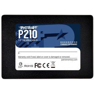 Накопичувач SSD 1TB Patriot P210 2.5" SATAIII TLC (P210S1TB25) 309495 фото