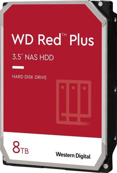 Накопичувач HDD SATA 8.0TB WD Red Plus 5640rpm 256MB (WD80EFPX) 541663 фото
