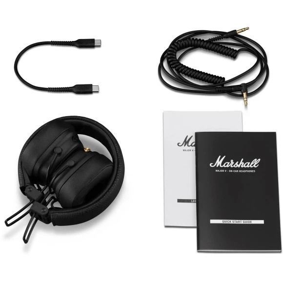 Bluetooth-гарнітура Marshall Major V Black (1006832) 534937 фото