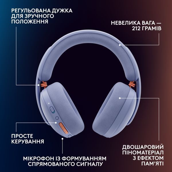 Гарнітура Logitech G325 Lightspeed Lilac (981-001538) 589684 фото