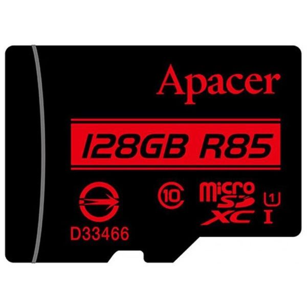 Карта пам`ятi MicroSDHXC 128GB UHS-I Class 10 Apacer + SD adapter (AP128GMCSX10U5-R) 282338 фото