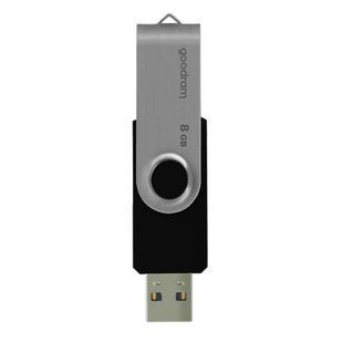 Флеш-накопичувач USB2.0 8GB Goodram UTS2 (Twister) Black (UTS2-0080K0R11) 139177 фото