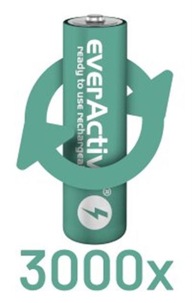 Акумулятор everActive AA/HR06 Ni-MH 1100mAh BL 4шт 508107 фото
