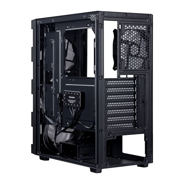 Корпус Prologix E115 Tempered Glass&Mesh Black 488863 фото