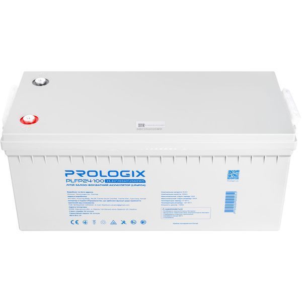 Акумуляторна батарея Prologix 25.6V 100AH 2560Wh (PLFP24-100) LiFePO4 585931 фото