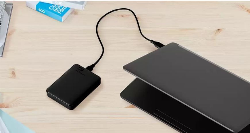 Зовнішній жорсткий диск 2.5" USB 1.0TB WD Elements Black (WDBUZG0010BBK-WESN) 186015 фото
