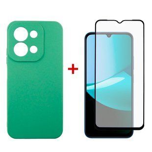 Чохол-накладка Dengos Soft для Xiaomi Redmi 15C Mint (DG-KM-167) + захисне скло 580043 фото