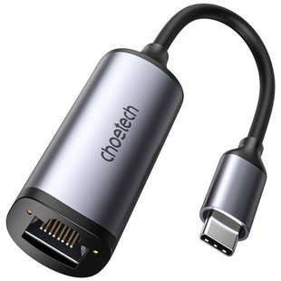 Мережевий адаптер Choetech HUB-R02 USB-C to RJ45 2.5Gbps 435405 фото