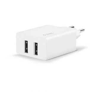 Мережевий зарядний пристрій Ttec SmartCharger DUO 2хUSB 2.4А/12Вт White (2SCS21B) 333785 фото